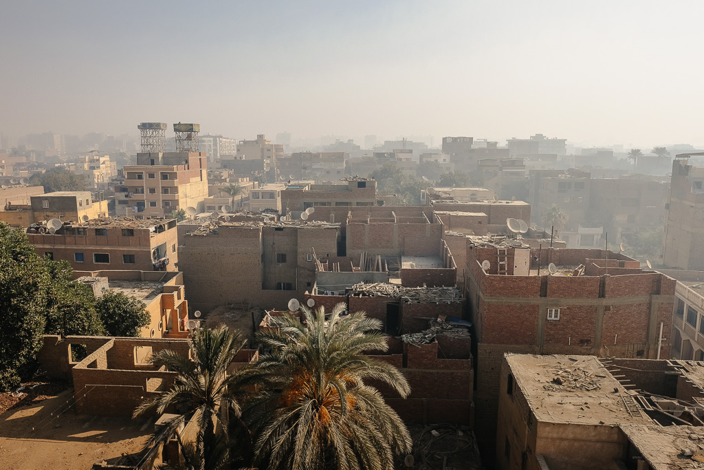 giza skyline egypt