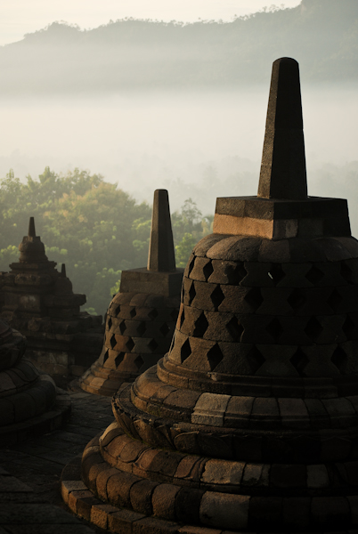 Borobudur Indonesia, good even after the sunrise