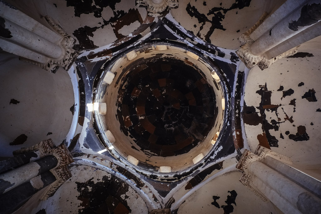 Inside one of the "restored" churches of Ani.