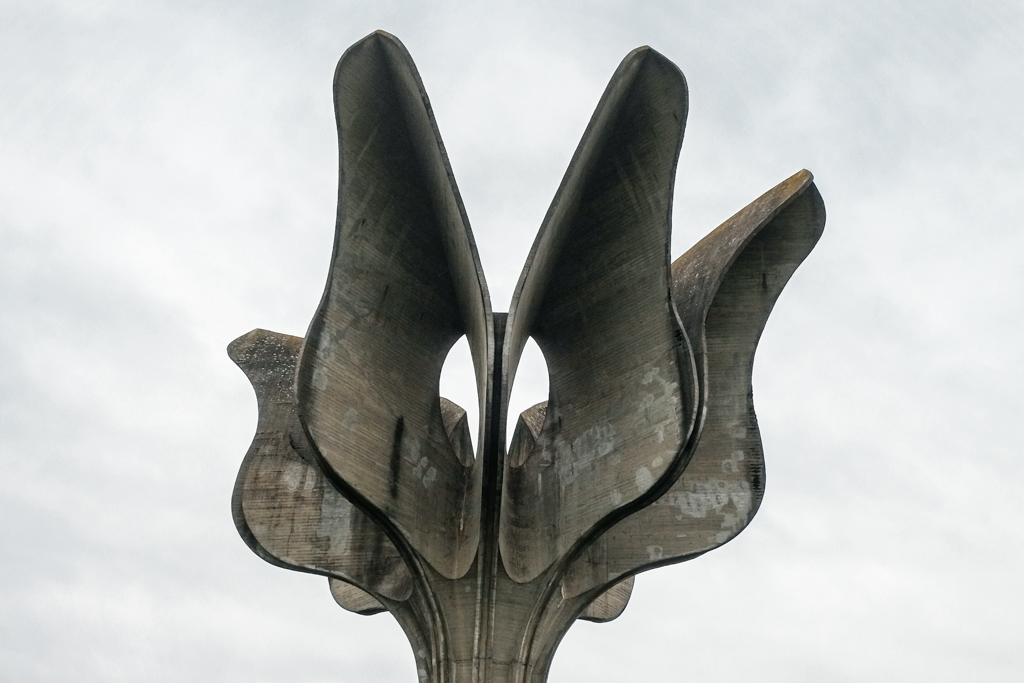 Jasenovac Flower spomenik Yugoslavian monuments