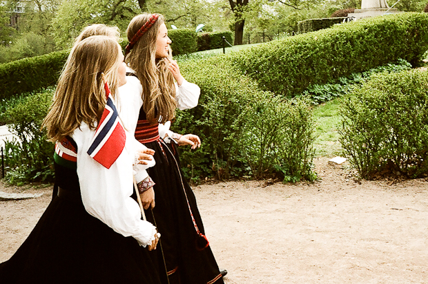 Pretty Norwegian girls on National Day