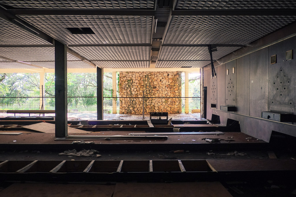 abandoned bowling alley