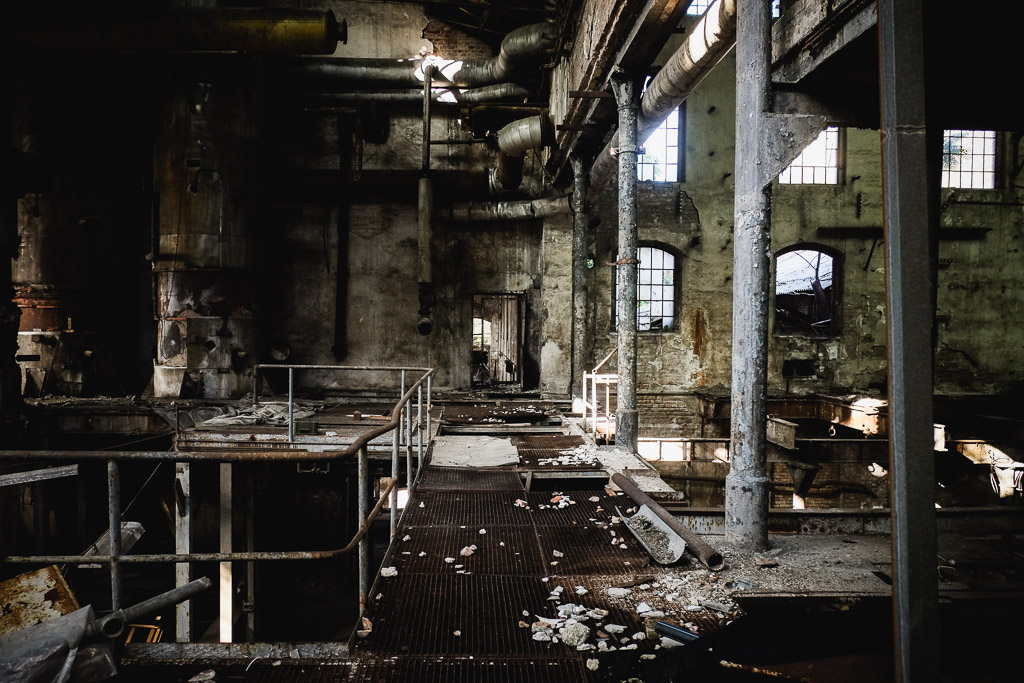 Abandoned building in Belgrade, Serbia.