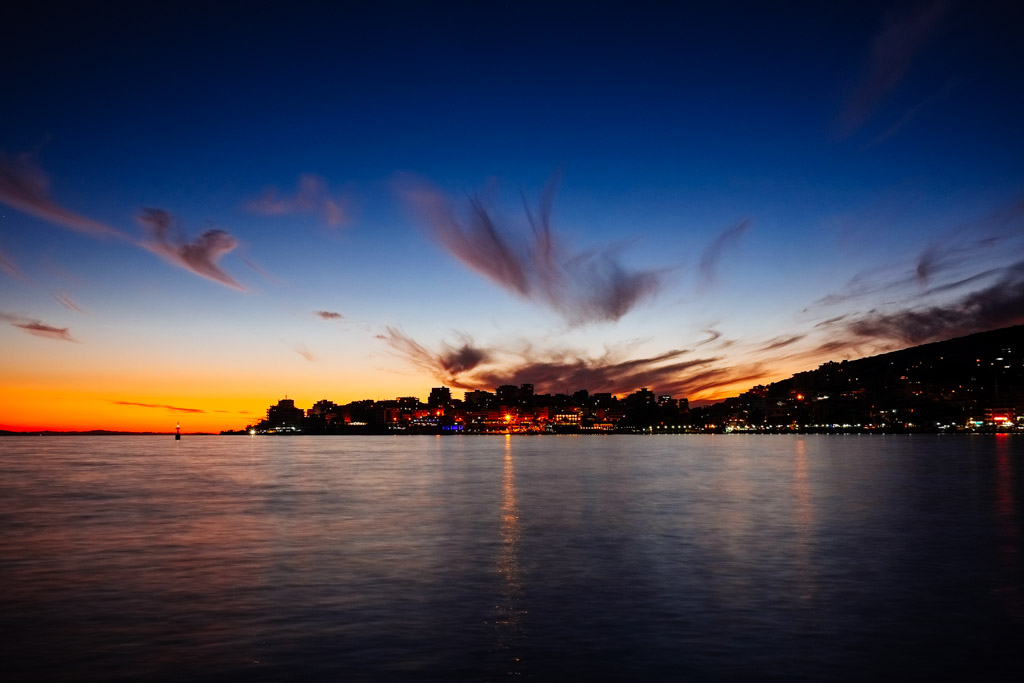 Sunset at Serande, Albania. At first, I thought this was a one-off. But it was like this almost every night for a month.