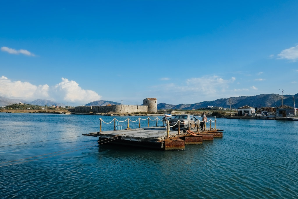 Water taxi, Albanian style. 