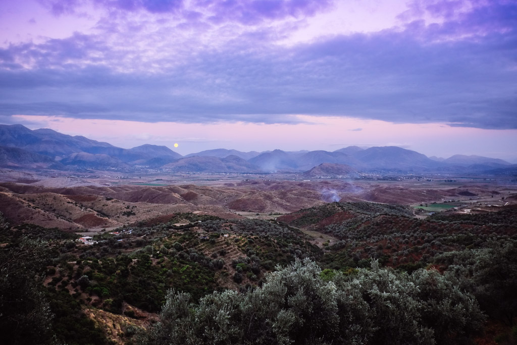 albanian sunset