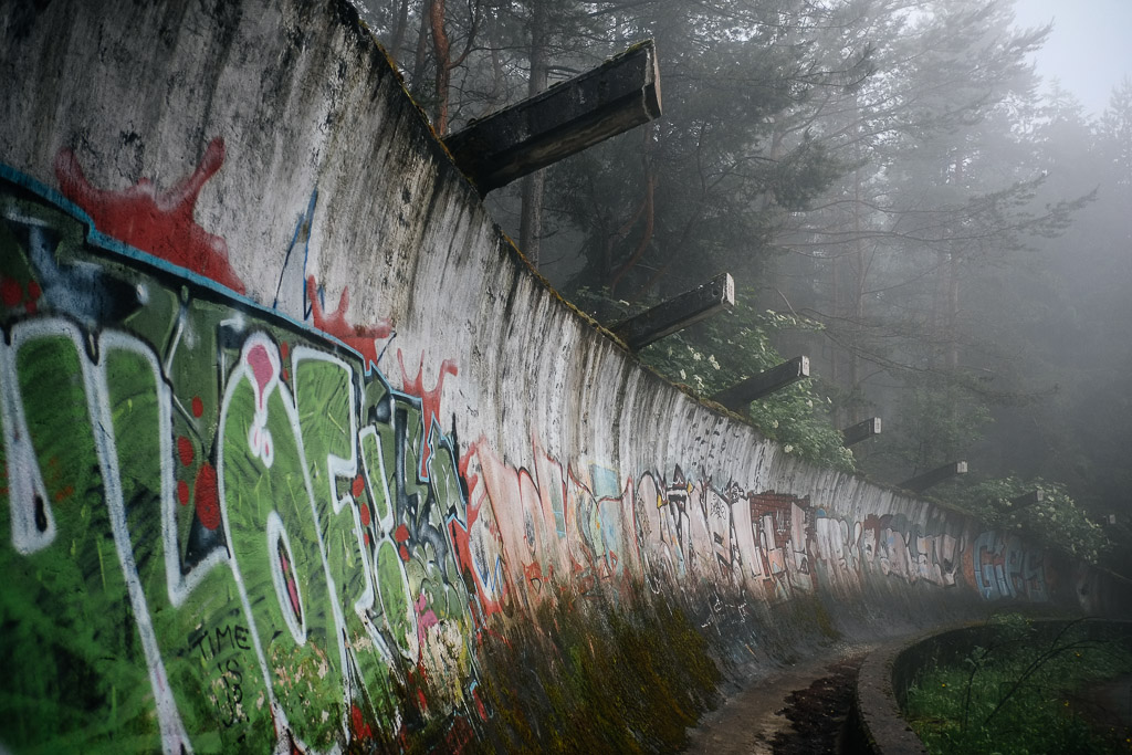 mount Trebevic bobsled track sarajevo