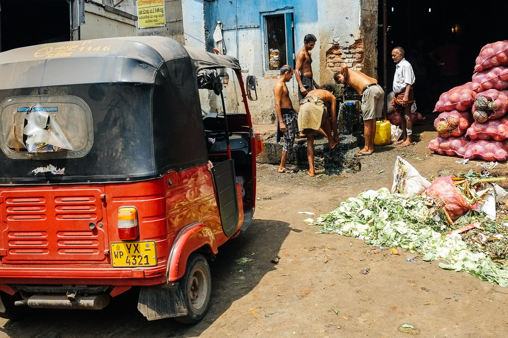 Back streets of Colombo, Sri Lanka.