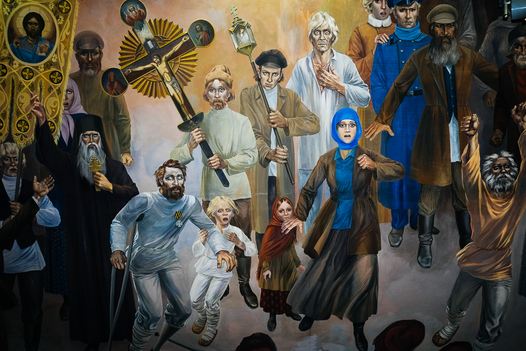 bishkek historical communist mural