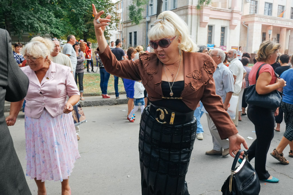 Dancing in the streets, Tiraspol.