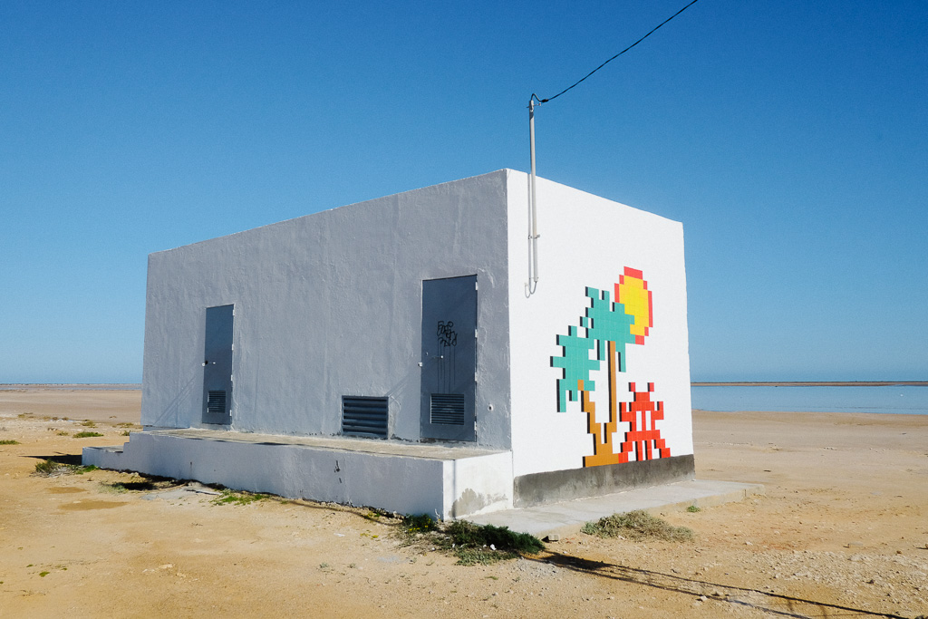 Djerba Invader, one of several larger mosaics.