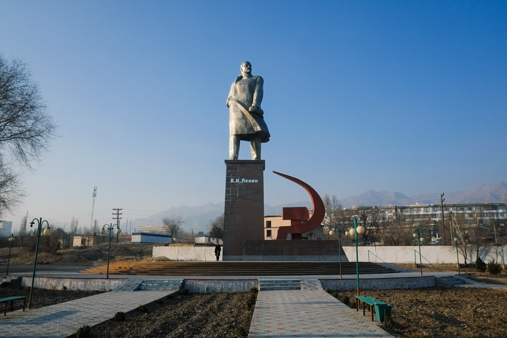 Central Asia's largest Lenin Statue.