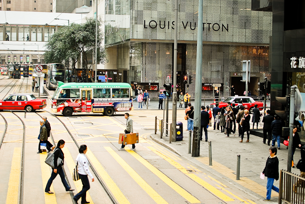 louis vuitton from a hong kong tram