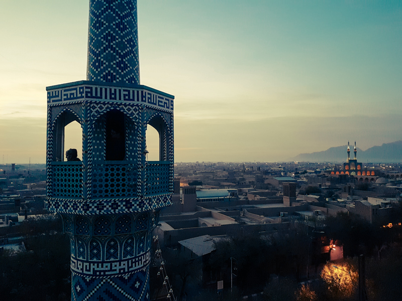 minaret view yazd