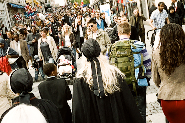 Crowds during Norway National Day