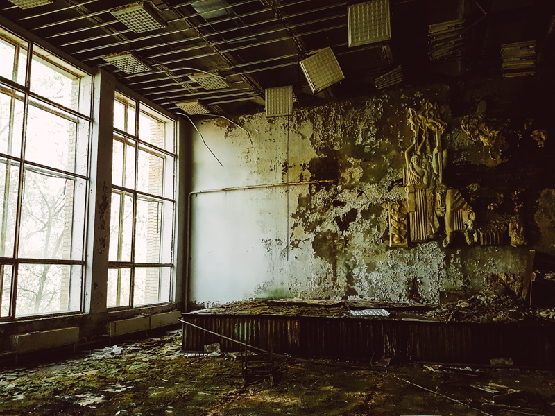 pripyat hospital lecture theatre