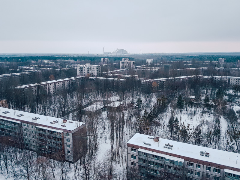 pripyat in winter chernobyl