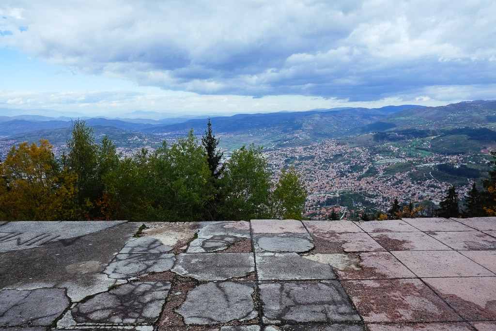 sarajevo view from bobsled track