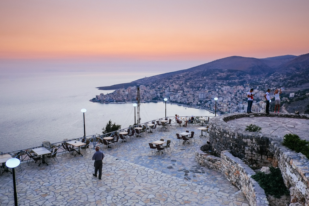 sarande castle riviera view