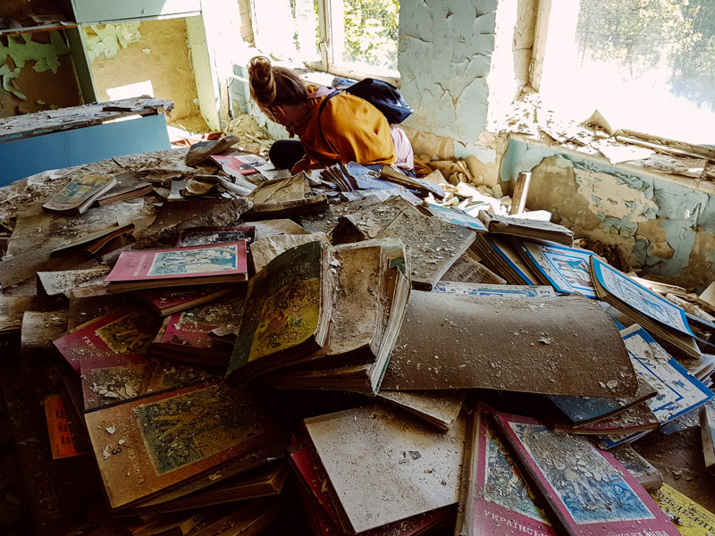 school books chernobyl pripyat