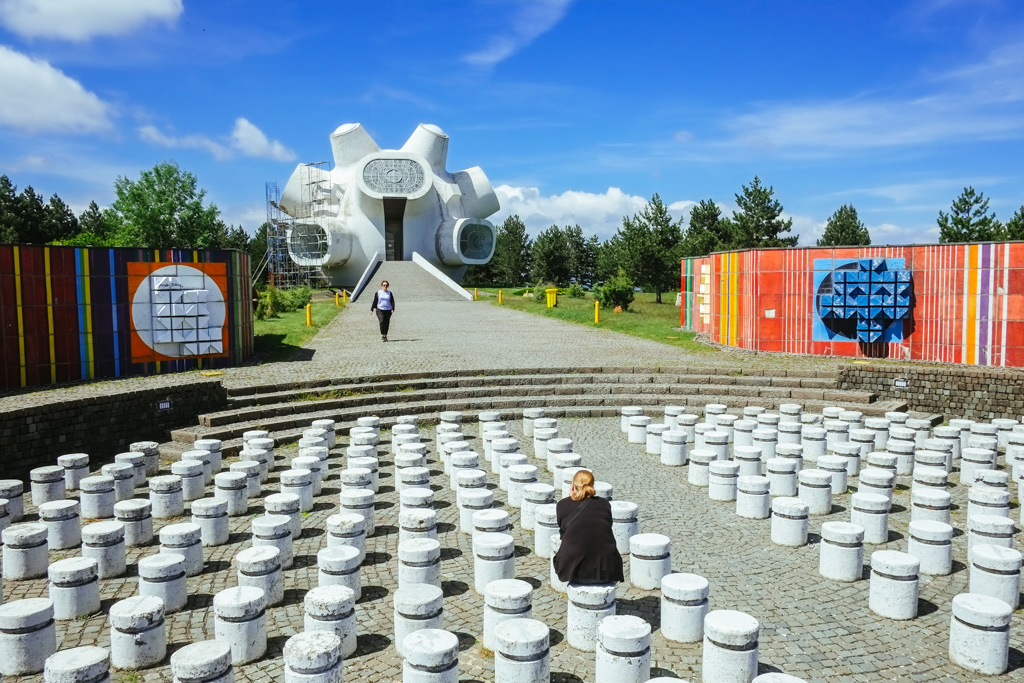 socialist yugoslavian communist monument krusevo macedonium