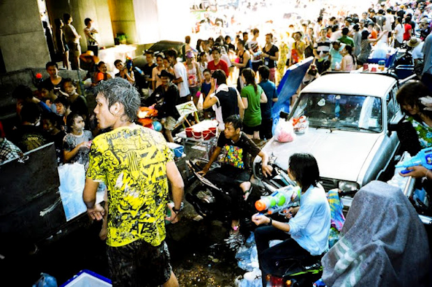 Songkran celebrations in Bangkok, Thailand