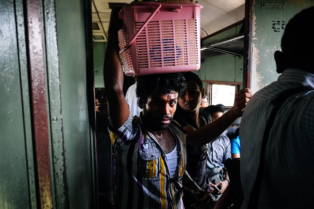 Vendor on the train from Colombo to Galle, Sri Lanka.