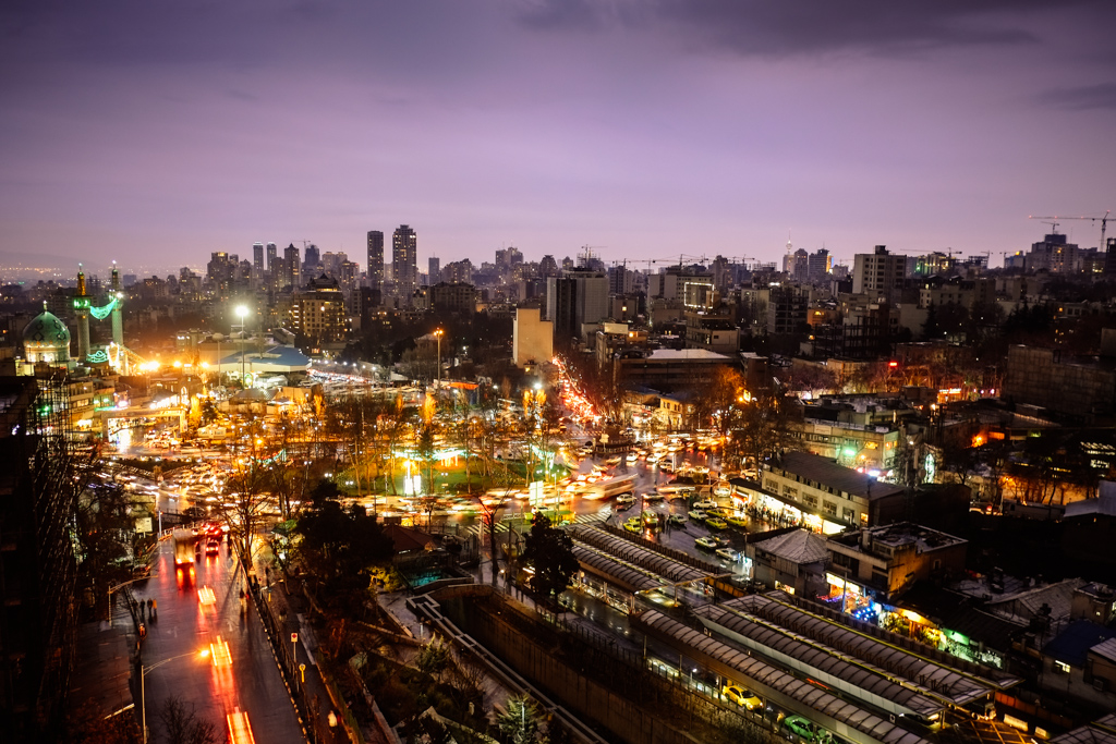 tehran skyline iran