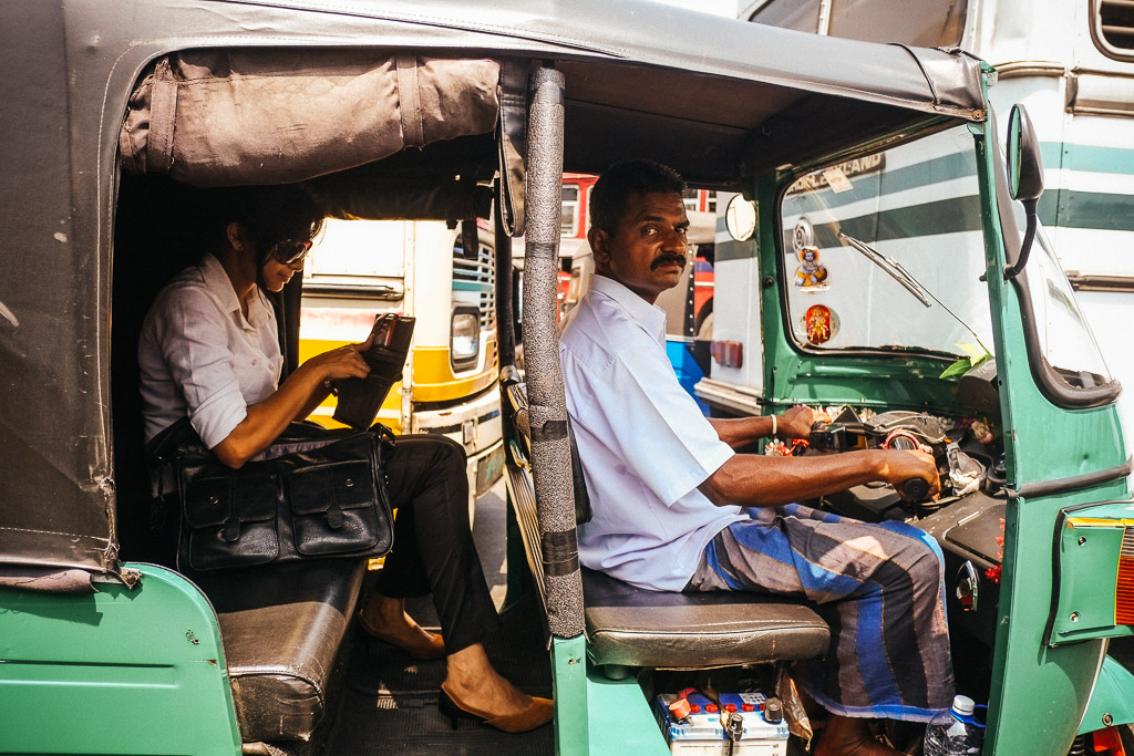 Tuk Tuk driver, Colombo, Sri Lanka.