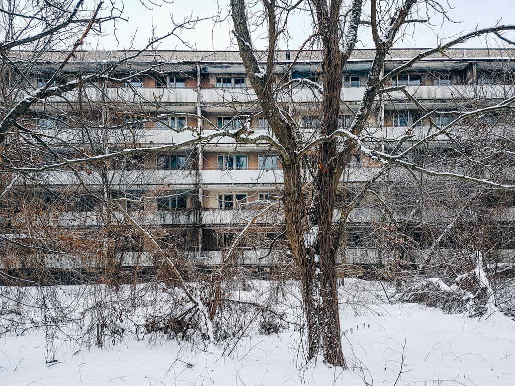 winter pripyat chernobyl